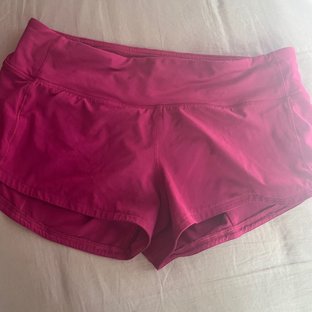 Magenta/Pinkish  Lululemon 2.5 shorts